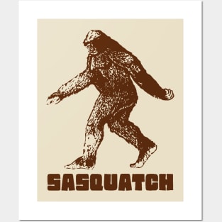 Sasquatch Retro Cryptozoology FanArt Posters and Art